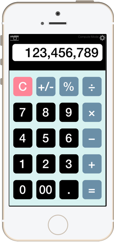 custom-made calculatorの画面